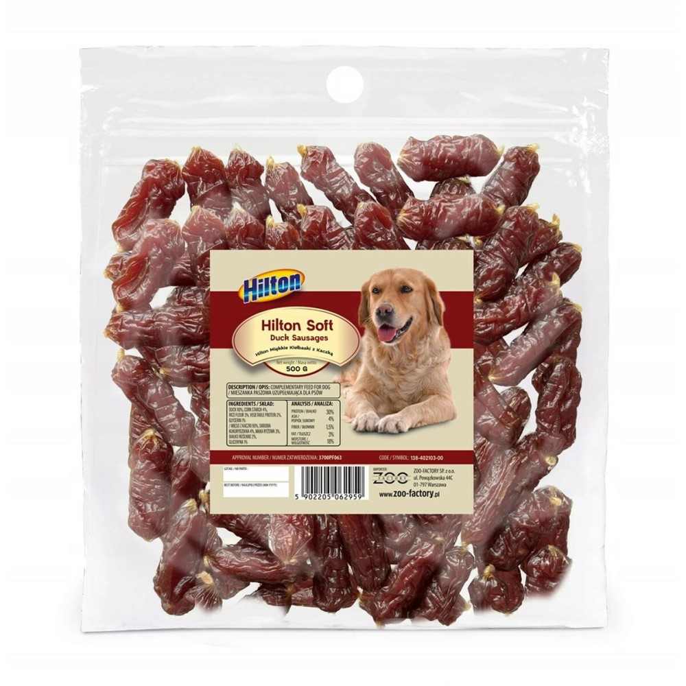 Hundesnack Hilton Soft duck sausages Ente 500 g