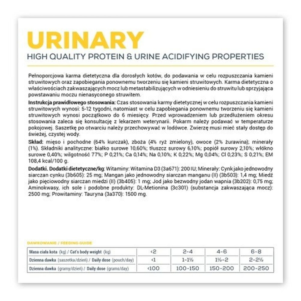 Katzenfutter VETEXPERT Urinary Cat 100 g