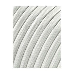 Câble EDM C01 2 x 0,75 mm Blanc Textile 5 m