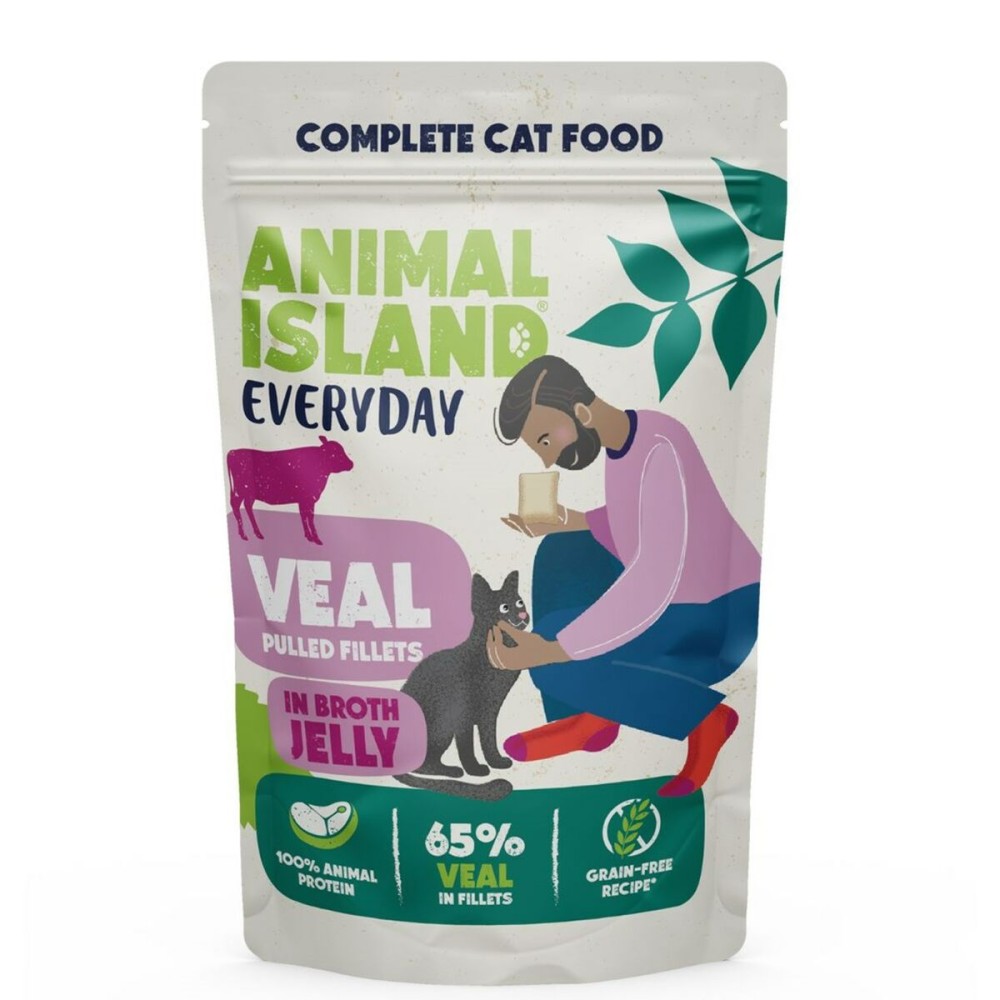 Katzenfutter ANIMAL ISLAND Everyday Veal and poultry with liver 4 x 85 g