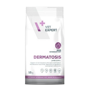 Nourriture VETEXPERT Dermatosis Dog Lamb & Krill Agneau 12 kg