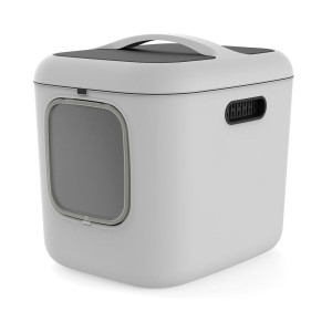 Cat Litter Box Rotho Biala XL White Plastic