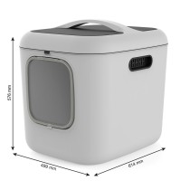 Katzentoilette Rotho Biala XL Weiß Kunststoff