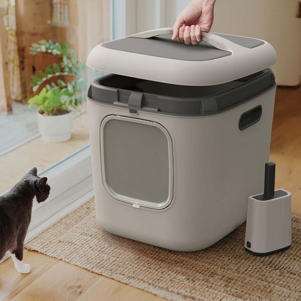 Bac à litière pour chats Rotho Biala XL Blanc Plastique