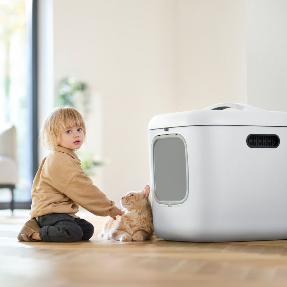 Katzentoilette Rotho Biala XL Weiß Kunststoff
