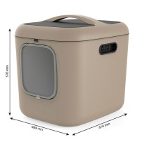 Katzentoilette Rotho Biala XL Cappuccino Kunststoff