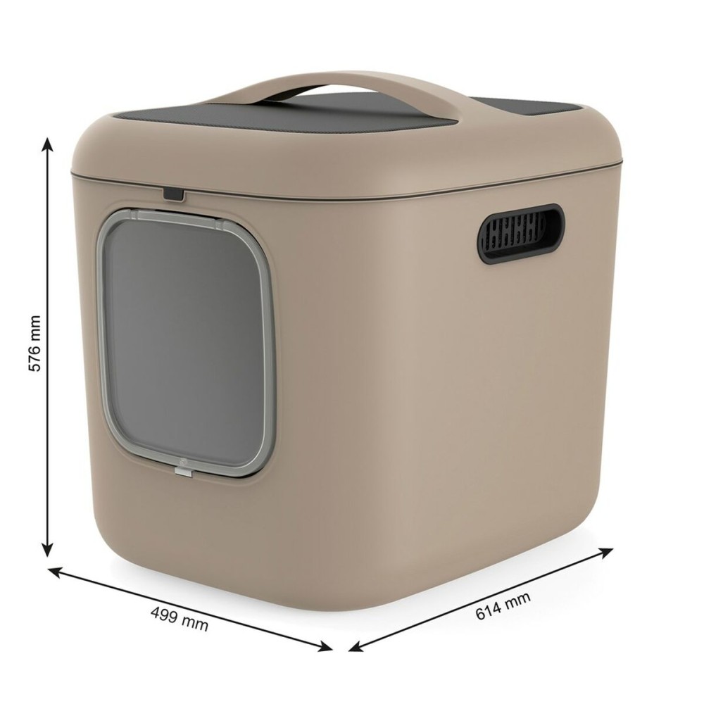 Katzentoilette Rotho Biala XL Cappuccino Kunststoff