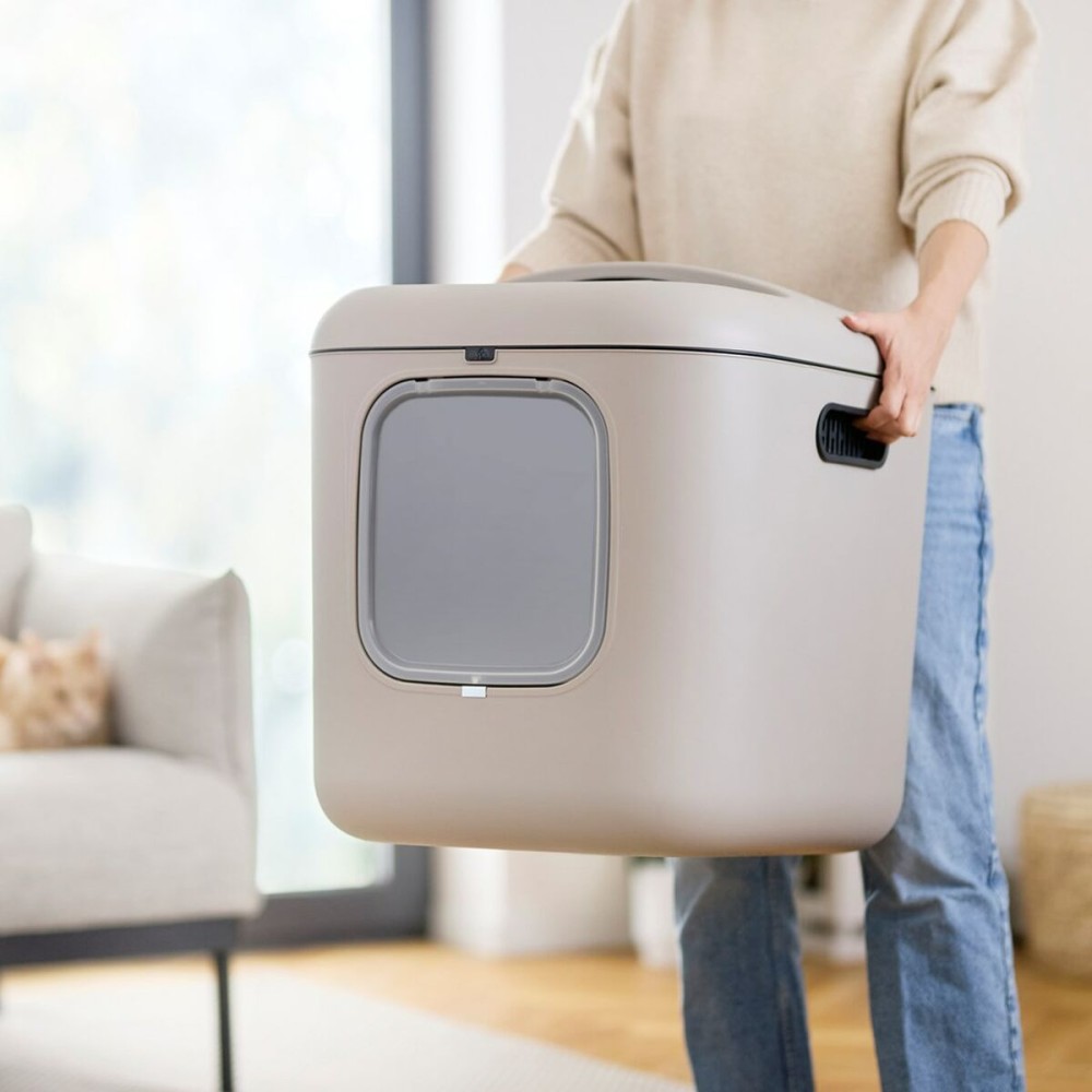 Bac à litière pour chats Rotho Biala XL Cappuccino Plastique