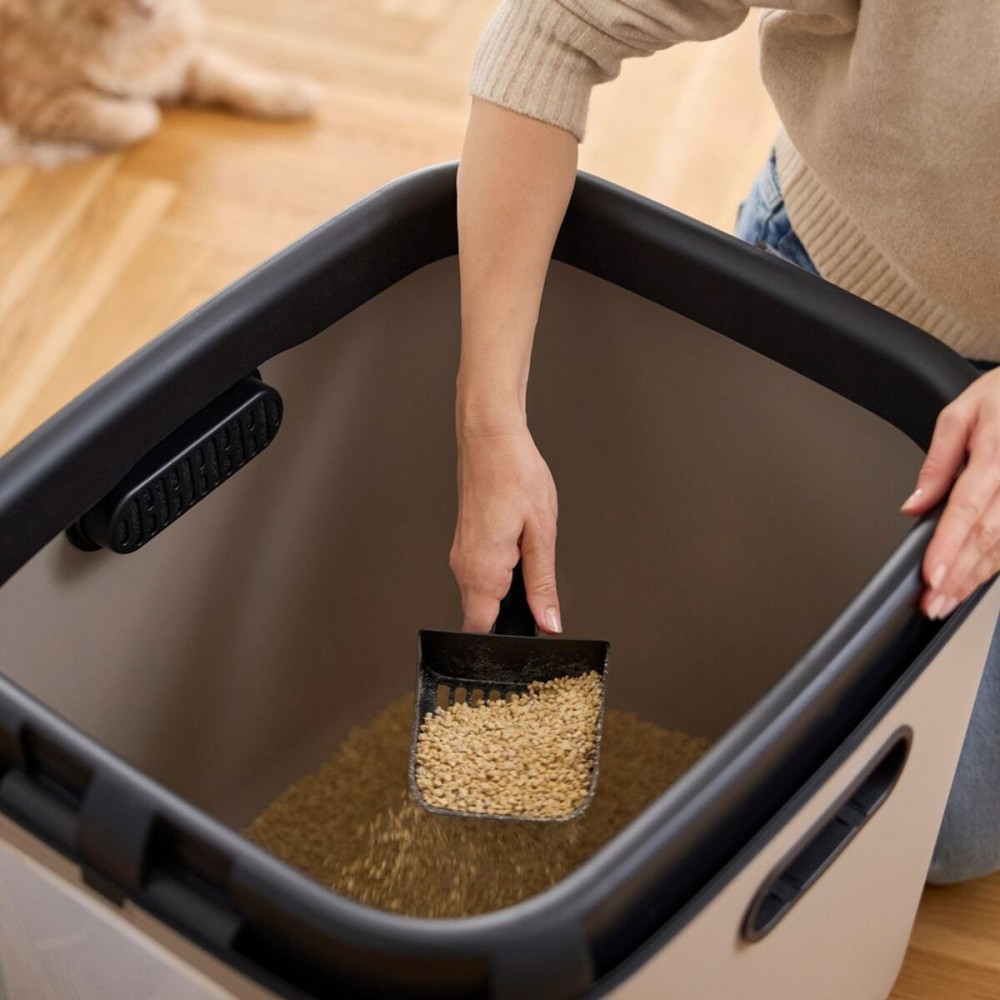 Cat Litter Box Rotho Biala XL Cappuccino Plastic
