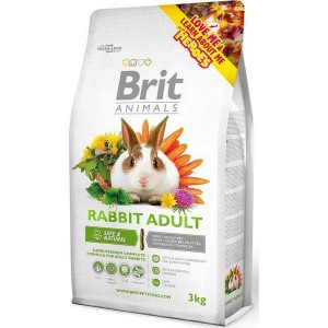 Kaninchenfutter Brit Animals Rabbit Adult Complete Hase 3 Kg