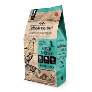Katzenfutter WIEJSKA ZAGRODA Kitten Chicken with salmon Huhn 5 kg