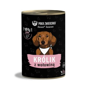Nassfutter Paka Zwierzaka Seventh Heaven Rabbit and beef Hase 400 g