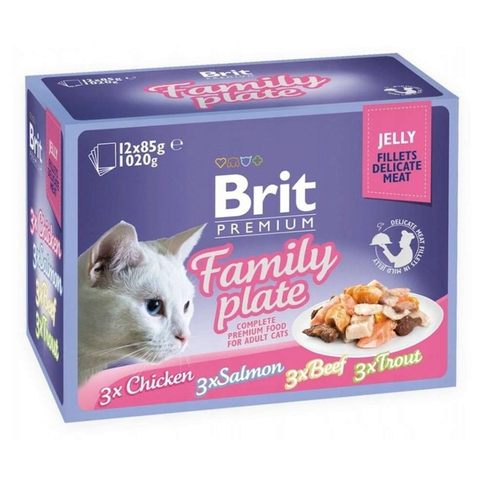 Katzenfutter Brit Premium Family Plate 12 x 85 g
