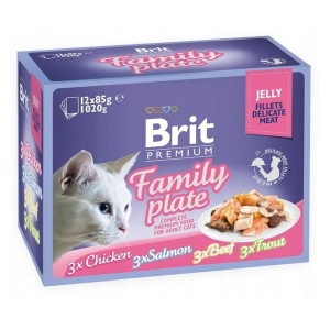Katzenfutter Brit Premium Family Plate 12 x 85 g