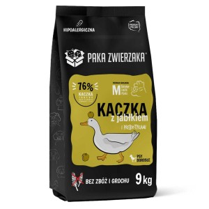 Futter Paka Zwierzaka Duck with apple M Ente 9 kg