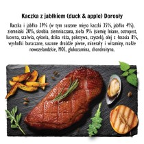 Futter Paka Zwierzaka Duck with apple M Ente 9 kg