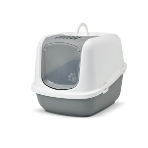 Katzentoilette Savic Nestor Jumbo Weiß Beige Kunststoff