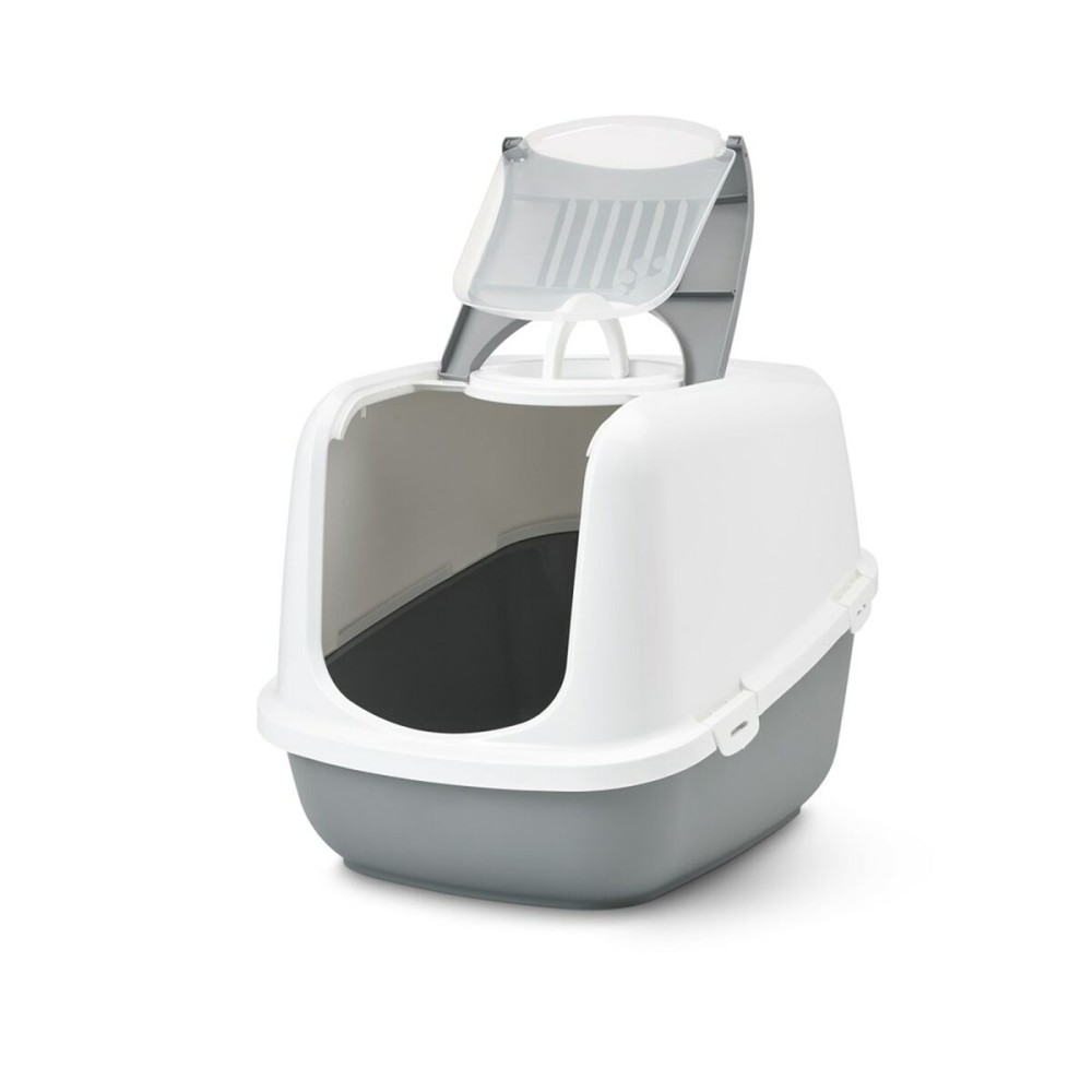 Katzentoilette Savic Nestor Jumbo Weiß Beige Kunststoff