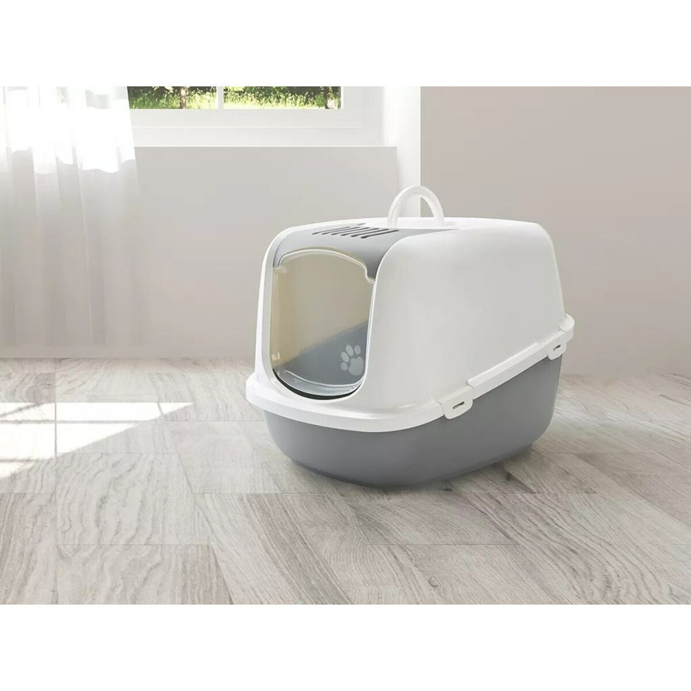 Katzentoilette Savic Nestor Jumbo Weiß Beige Kunststoff