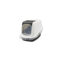 Cat Litter Box Savic Nestor White Black Plastic