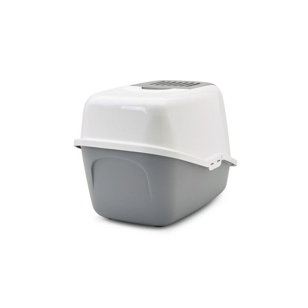 Cat Litter Box Savic Nestor White Grey Plastic