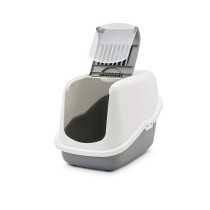 Cat Litter Box Savic Nestor White Grey Plastic
