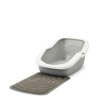 Cat Litter Box Savic White Grey Plastic