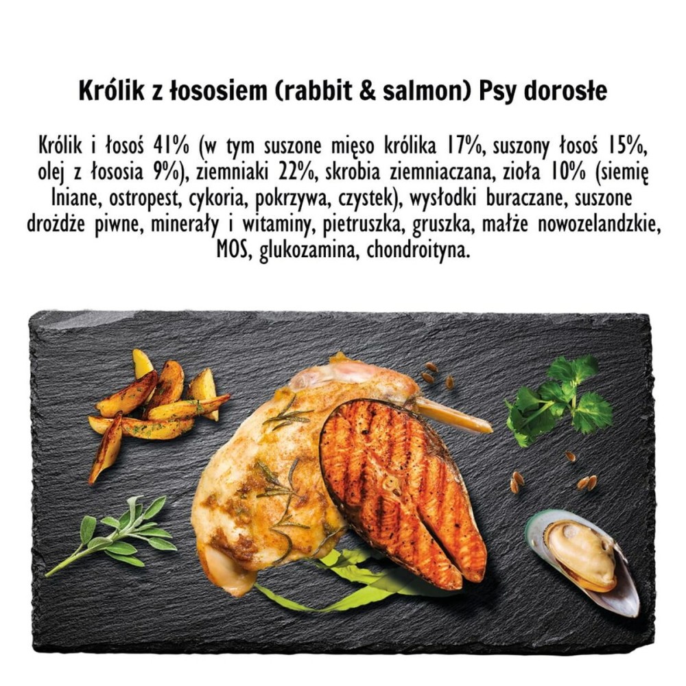 Futter Paka Zwierzaka Rabbit with salmon M Hase 9 kg
