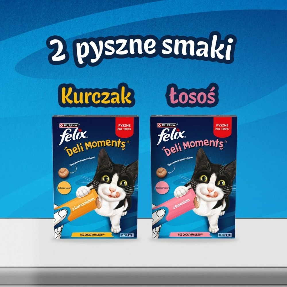 Collation pour Chat Purina Felix Deli Moments Chicken Poulet 4 x 10 g