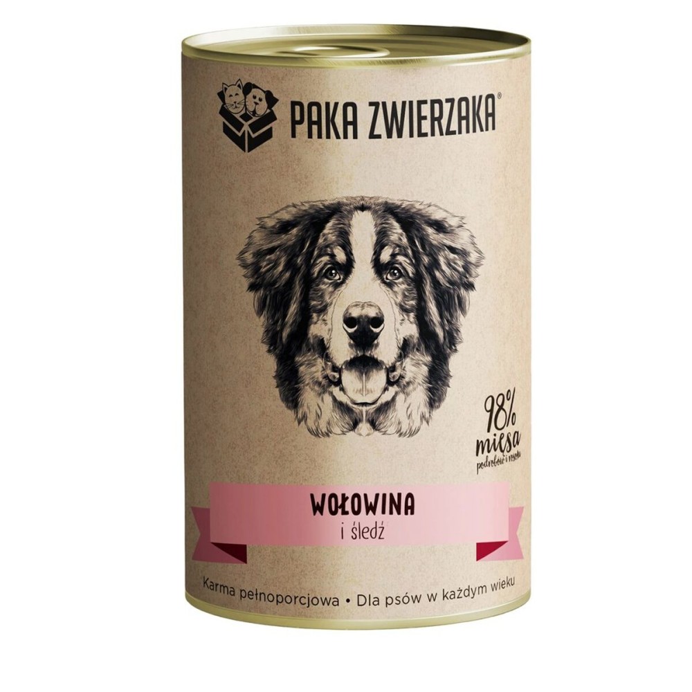 Nassfutter Paka Zwierzaka Beef and herring Rind und Kalbfleisch 400 g