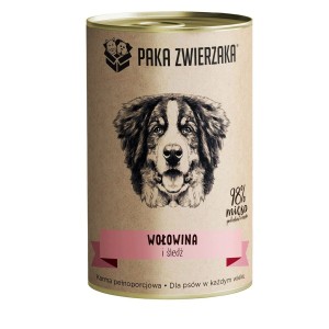 Nassfutter Paka Zwierzaka Beef and herring Rind und Kalbfleisch 400 g