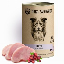 Nassfutter Paka Zwierzaka Turkey and cranberries Truthahn 400 g