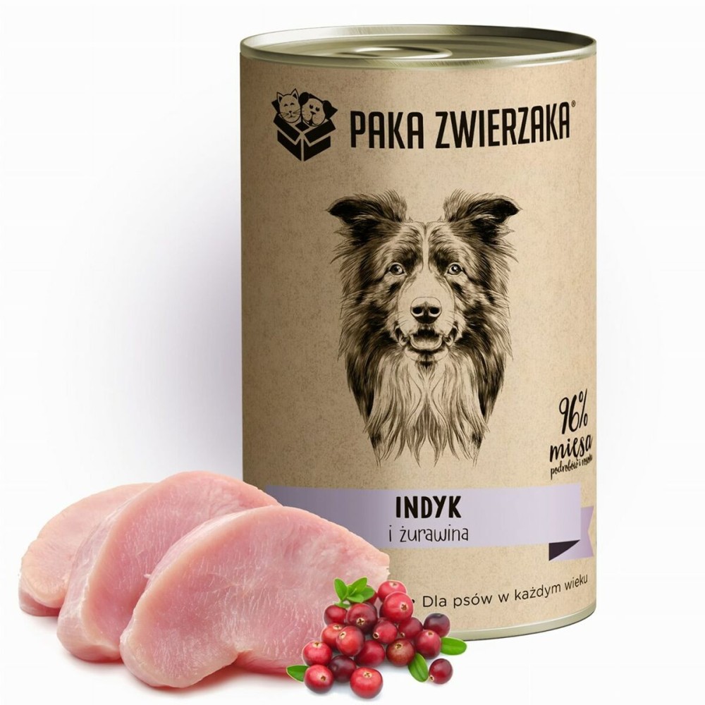Nassfutter Paka Zwierzaka Turkey and cranberries Truthahn 400 g