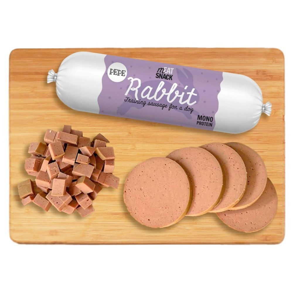 Hundesnack Paka Zwierzaka Pepe Sausage Rabbit Hase 200 g