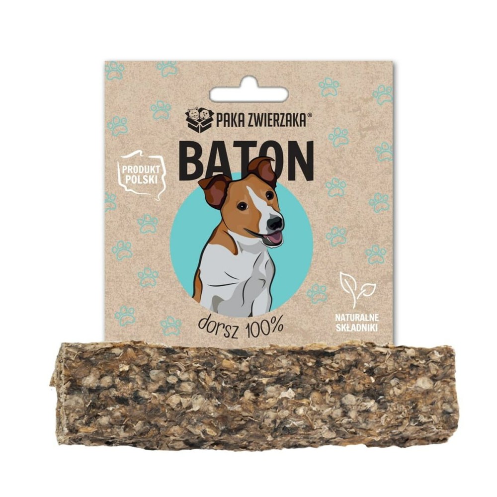 Hundesnack Paka Zwierzaka Cod Bar 12 cm Fisch 28 g