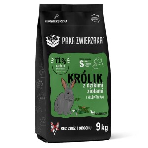 Futter Paka Zwierzaka Puppy Rabbit with wild herbs S Hase 9 kg