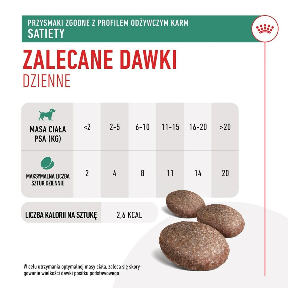 Snack pour chiens Royal Canin Dog Satiety Treats 230 g