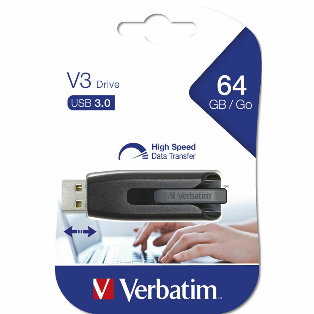 USB Pendrive Verbatim Grau 64 GB