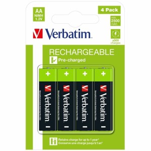 Akkus Verbatim 2500 mAh 1,2 V (4 Stück)