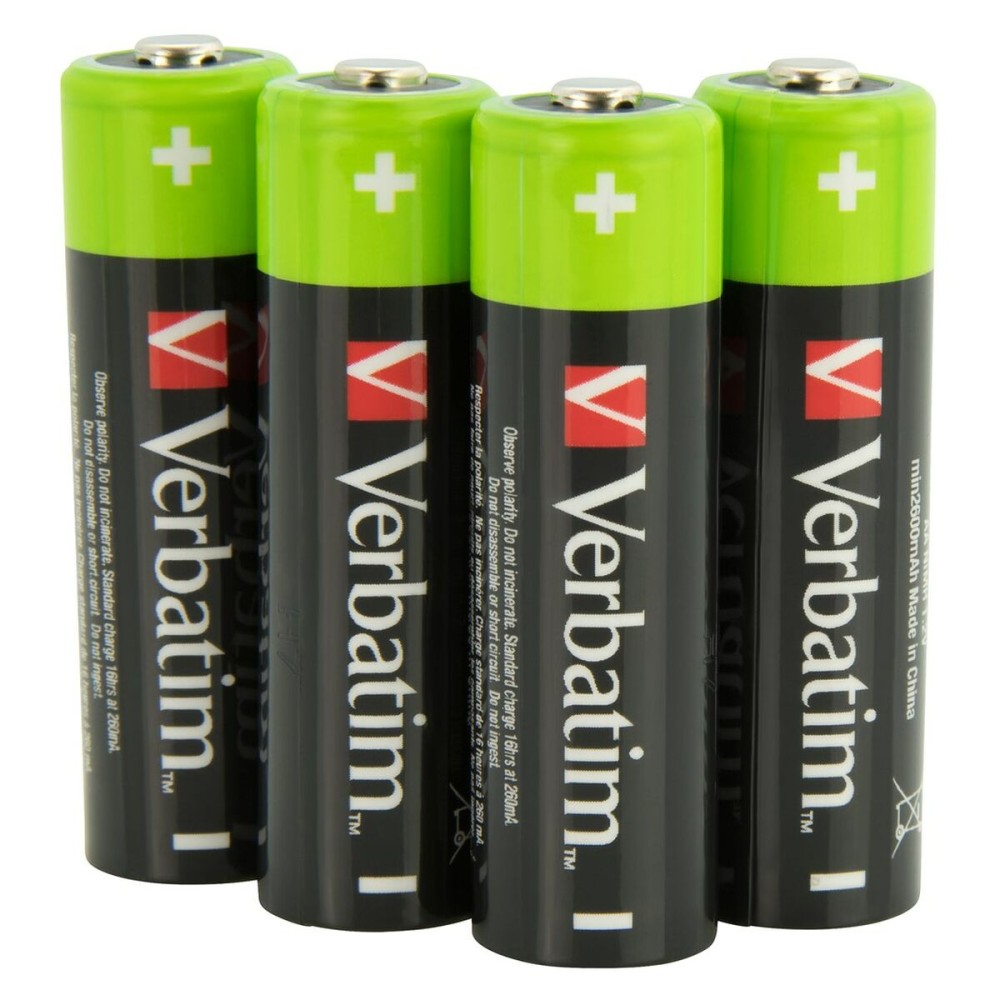 Akkus Verbatim 2500 mAh 1,2 V (4 Stück)