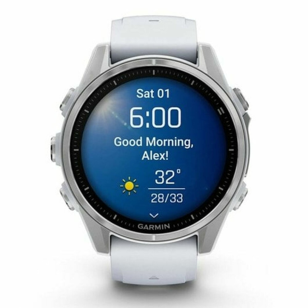 Smartwatch GARMIN 753759337971 Weiß Silberfarben
