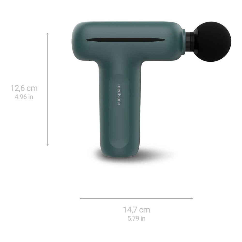 Pistolet de massage pour la relaxation et la récupération musculaire Medisana 88998 Noir Gris