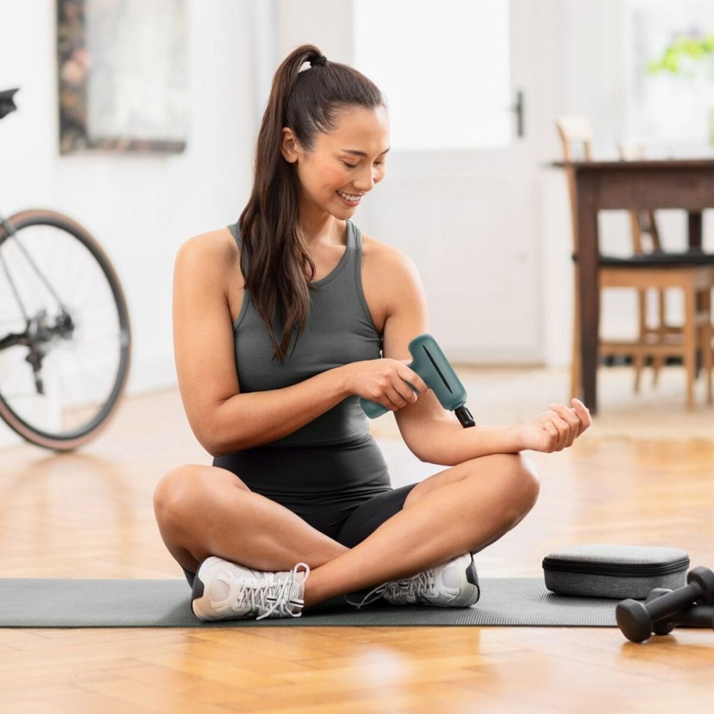 Pistolet de massage pour la relaxation et la récupération musculaire Medisana 88998 Noir Gris