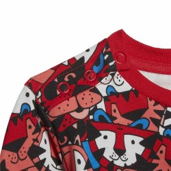 Ensemble de Sport pour Enfants Jogger Adidas Rouge