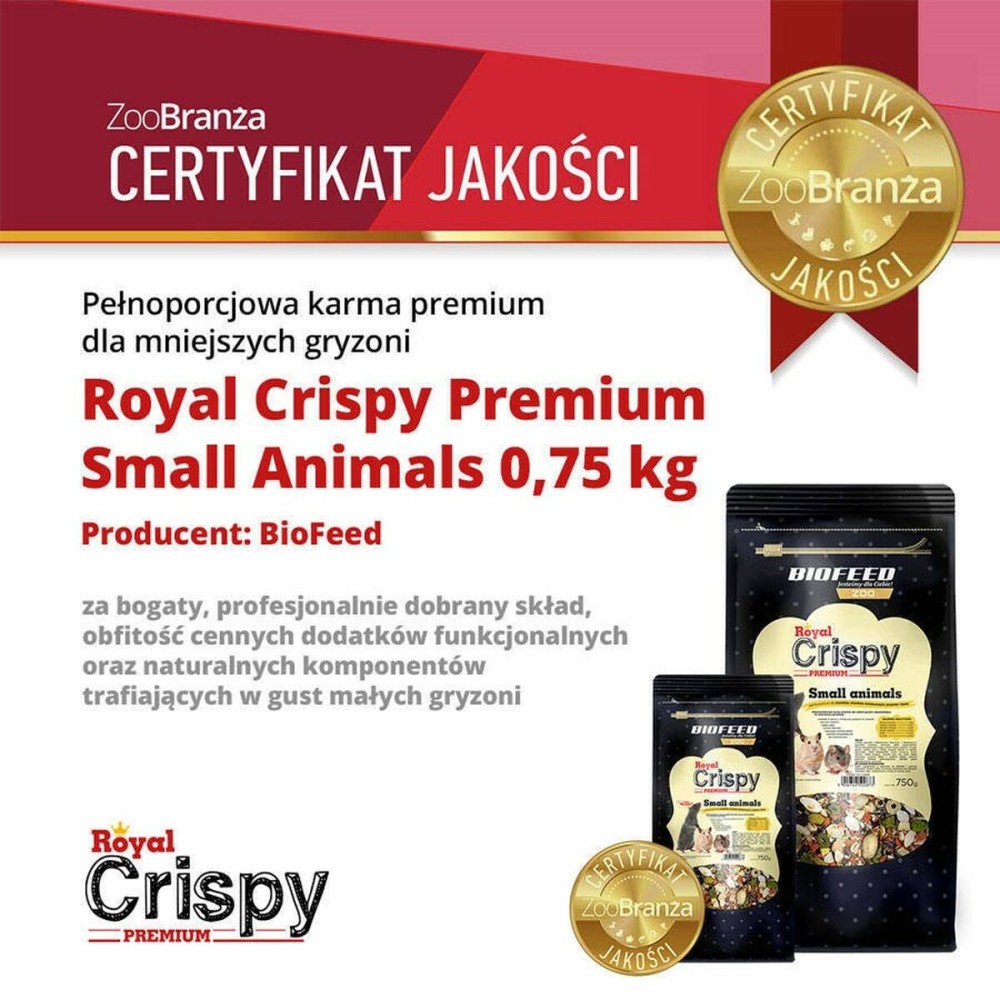 Fodder Biofeed Royal Crispy Premium 750 g