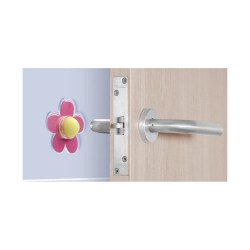 Stopp Inofix Blume Türen Klebstoff Rosa PVC