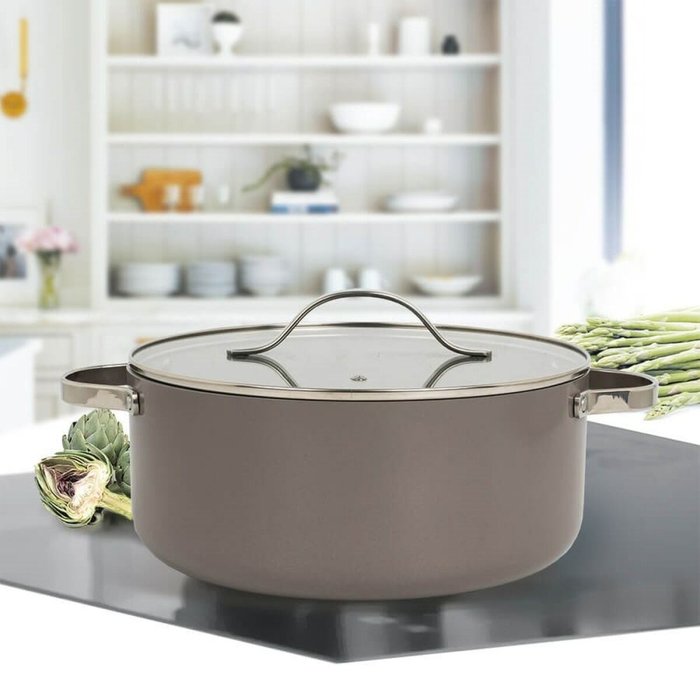 Marmite avec couvercle Feel Maestro MR-4009-18 Gris Métal Aluminium 18 cm 1,9 L
