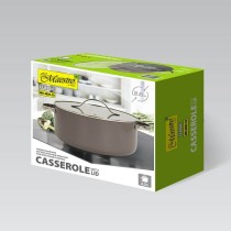 Casserole with Lid Feel Maestro MR-4009-20 Grey Metal Aluminium Ø 20 cm 2,3 L