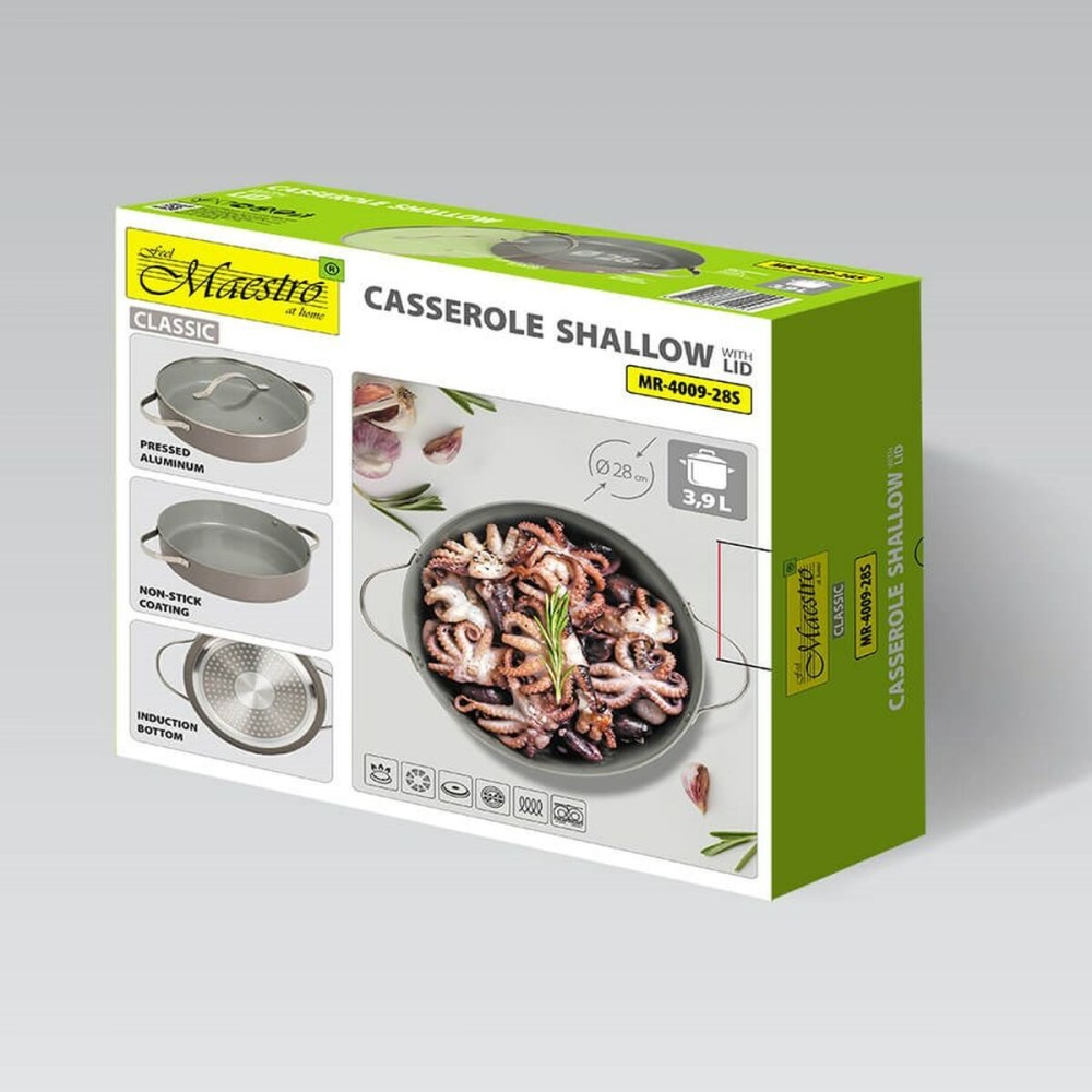 Pfanne Feel Maestro MR-4009-28S Grau Metall Aluminium Ø 28 cm