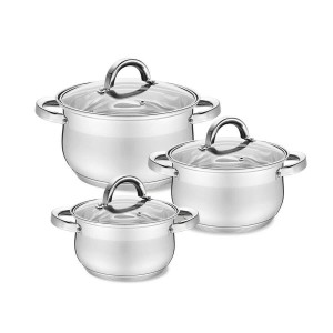Pfanne Feel Maestro MR-3522-6M Silberfarben Stahl Edelstahl Kunststoff Ø 24 cm Ø 20 cm Ø 16 cm